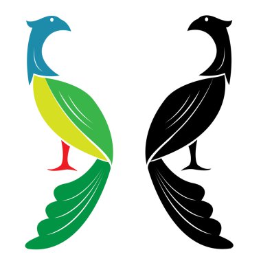 bir tavus kuşu vektör görüntü