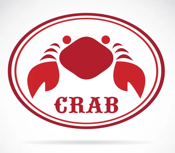 Vector afbeelding van een krab — Stockvector