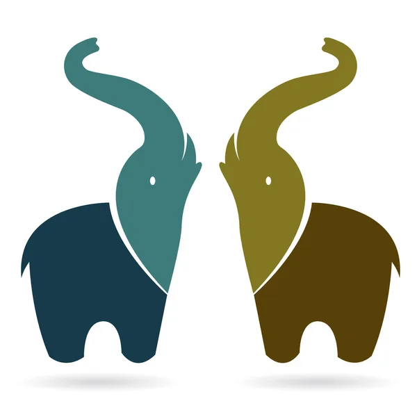 象のベクトル画像 — ストックベクタ