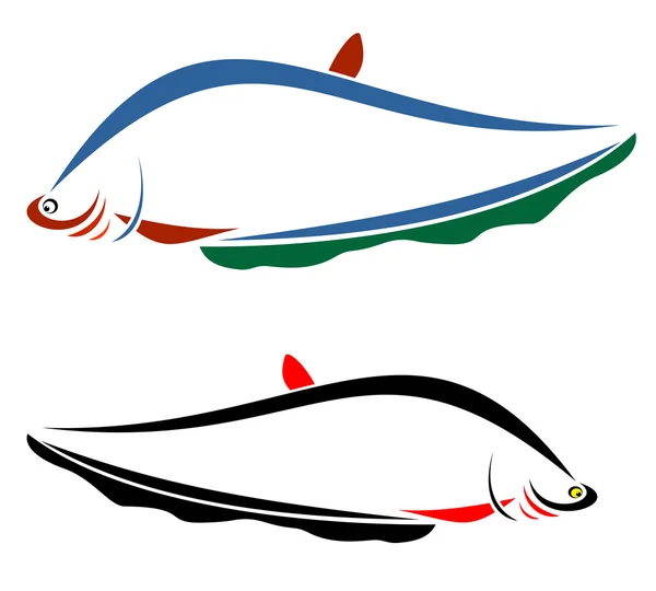 ภาพเวกเตอร์ของปลา — ภาพเวกเตอร์สต็อก
