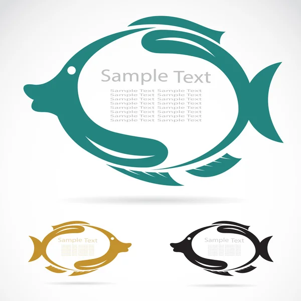 The design of the fish — Stock Vector