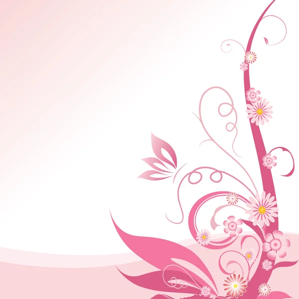 Рожевий квіткові — стоковий вектор