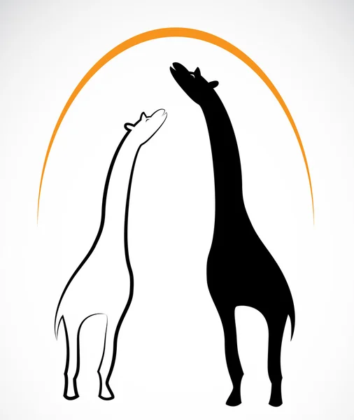 Imagen vectorial de una jirafa — Vector de stock