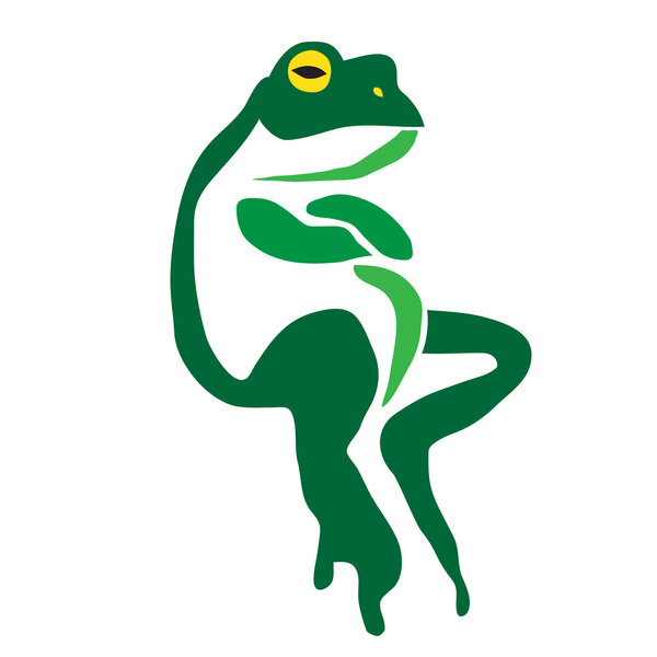 Vector image of an frog