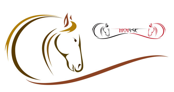 Vector image of an horse