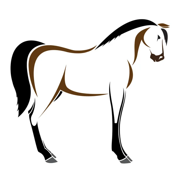 Vector image of an horse — Stock Vector