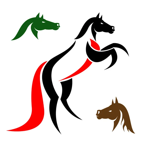Vektorbild eines Pferdes — Stockvektor