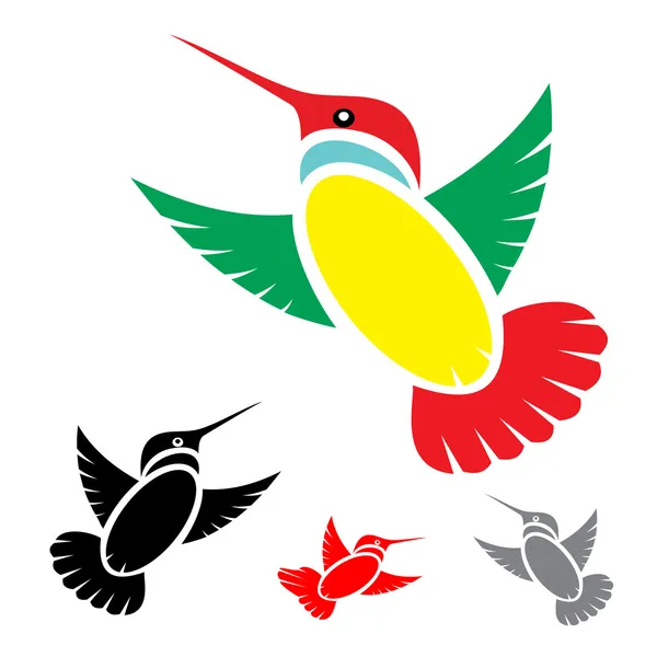 Imagen vectorial de un colibrí — Archivo Imágenes Vectoriales