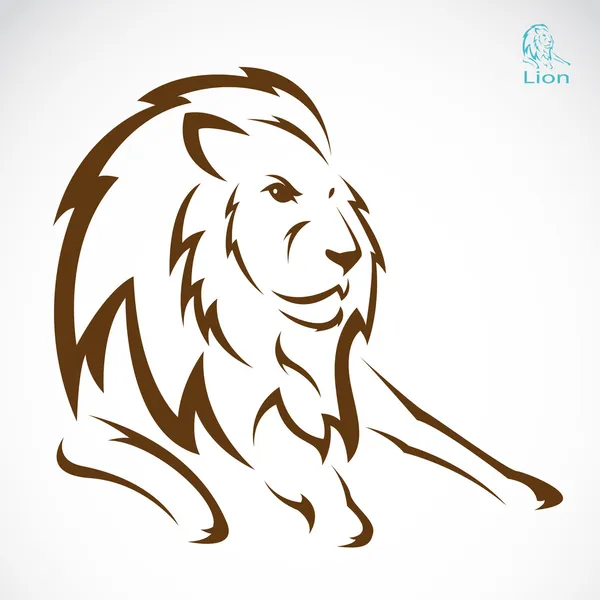 Vector image of an lion — Stock Vector