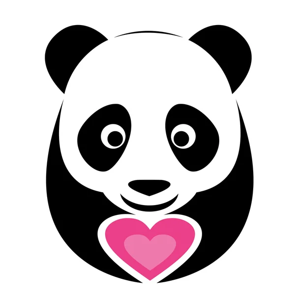 Imagen vectorial de un panda — Vector de stock