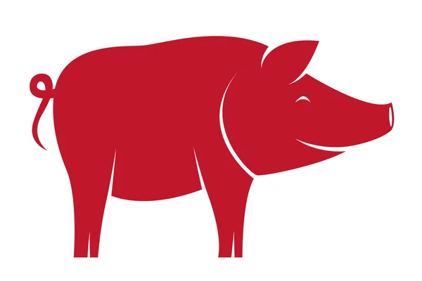 Imagen vectorial de un cerdo — Archivo Imágenes Vectoriales
