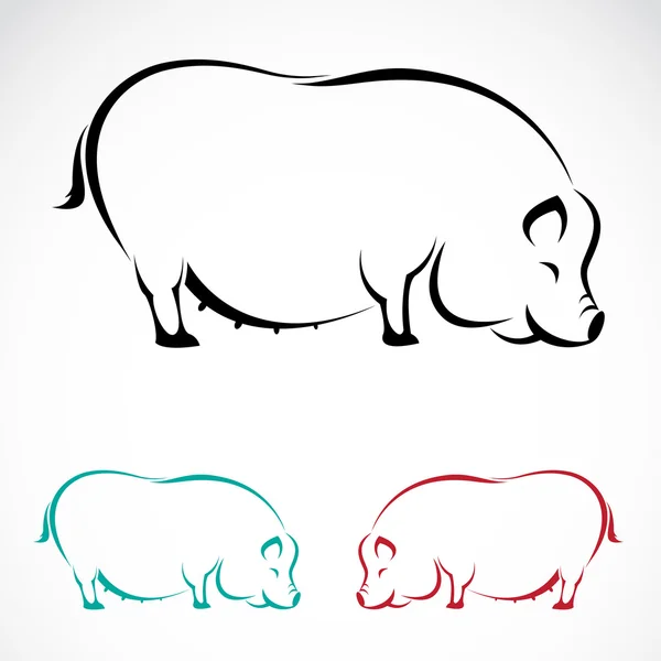 Imagen vectorial de un cerdo — Archivo Imágenes Vectoriales