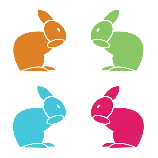 Vector image of an rabbit — Stock Vector