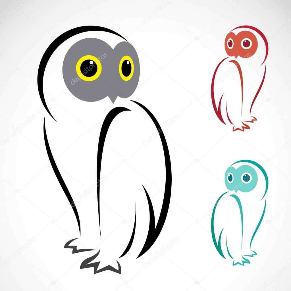 Vector image of an owl
