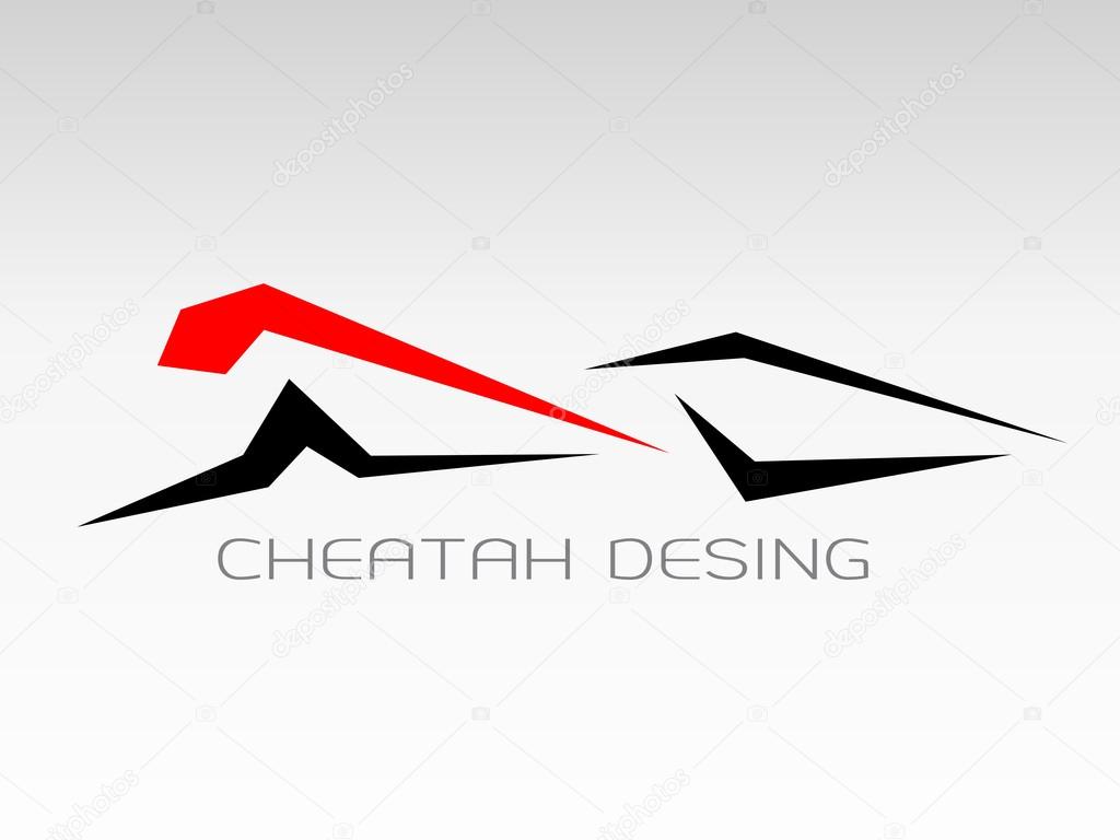 Images design cheetah run logo - Illustrations,vector