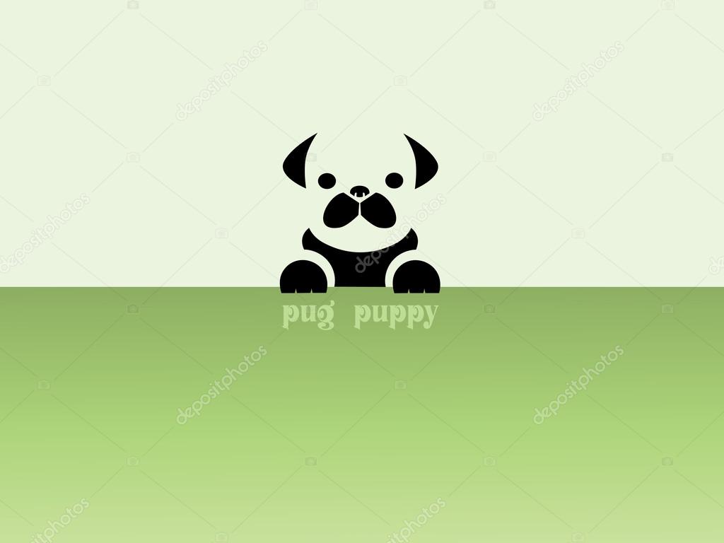 Images design pug puppy - Illustrations,vector