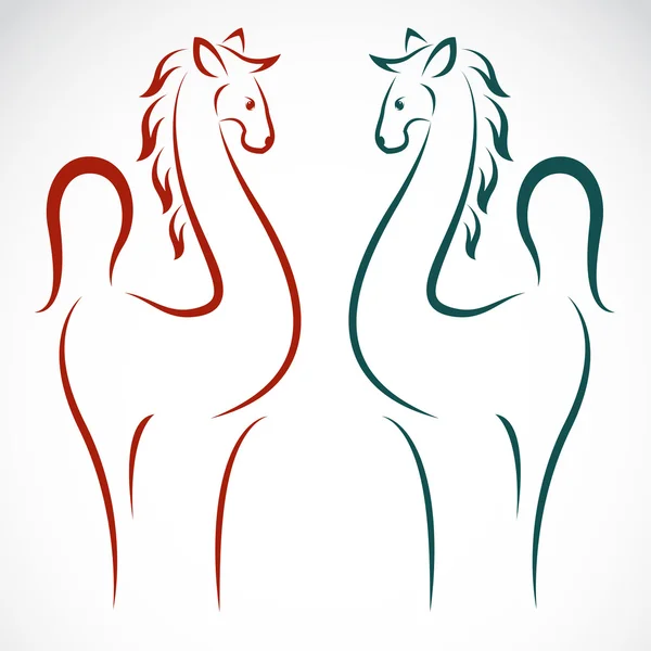 Векторное изображение лошади — стоковый вектор