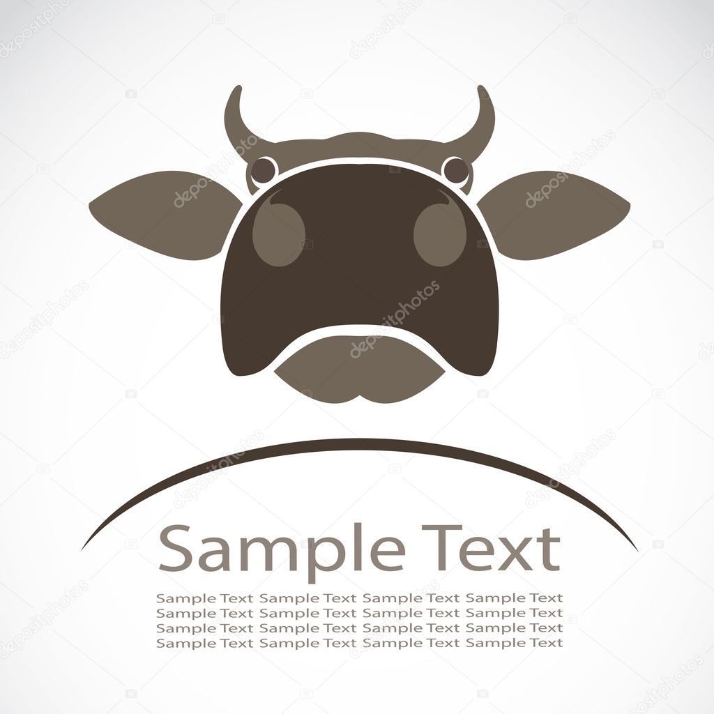 Vector image of an cow