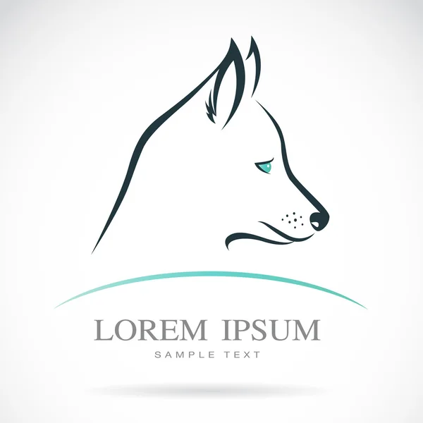 Imagen vectorial de un perro husky siberiano — Archivo Imágenes Vectoriales