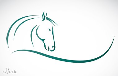 Vector image of an horse clipart