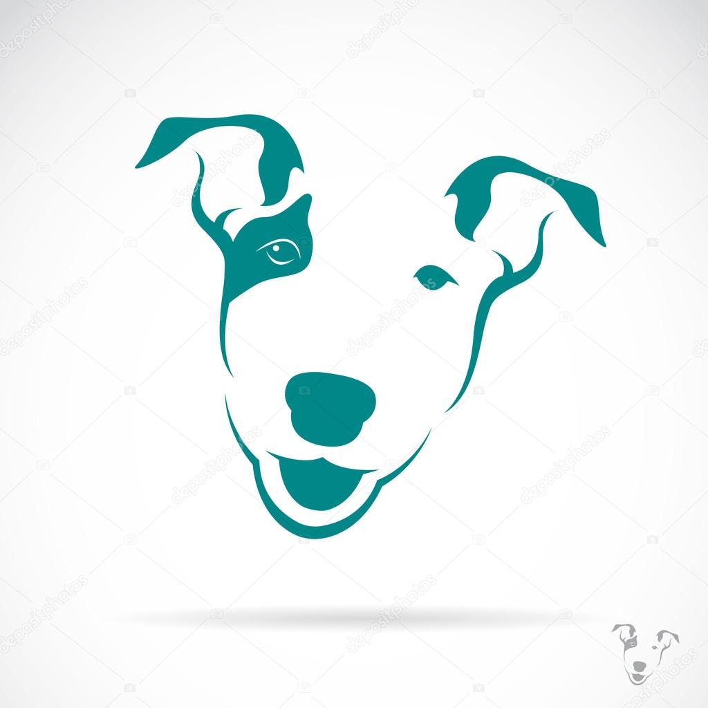 Vector image of a bull terrier