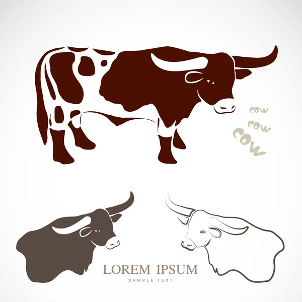 Grafika wektorowa krowy — Wektor stockowy