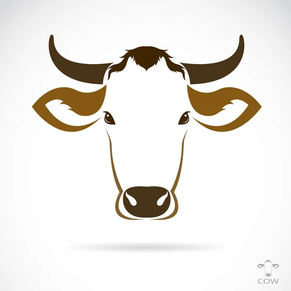 Immagine vettoriale di una testa di mucca — Vettoriale Stock
