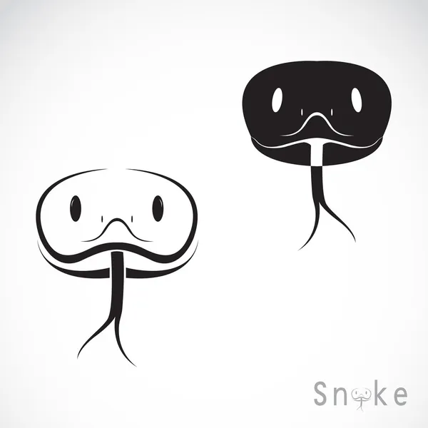 蛇頭のベクトル画像 — ストックベクタ