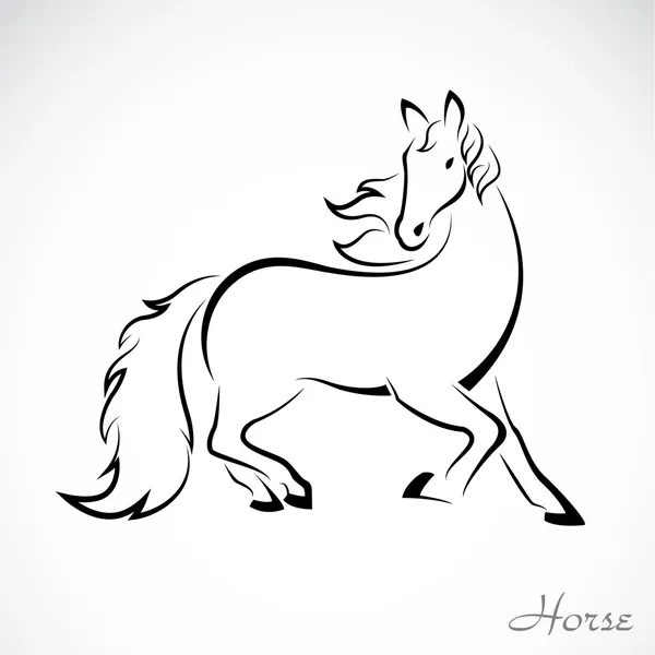 一匹马的矢量图像 — 图库矢量图片