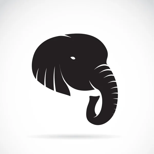 Imagen vectorial de una cabeza de elefante — Vector de stock