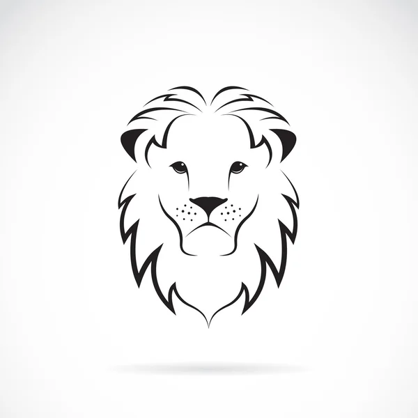 Imagen vectorial de una cabeza de león — Vector de stock