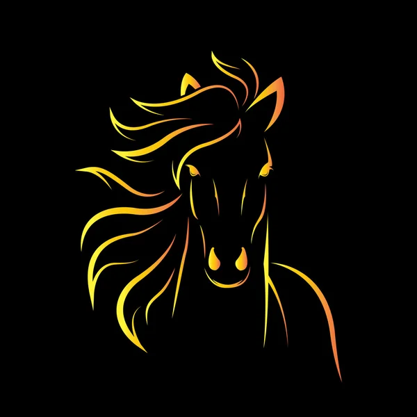 Imagen vectorial de un caballo — Vector de stock