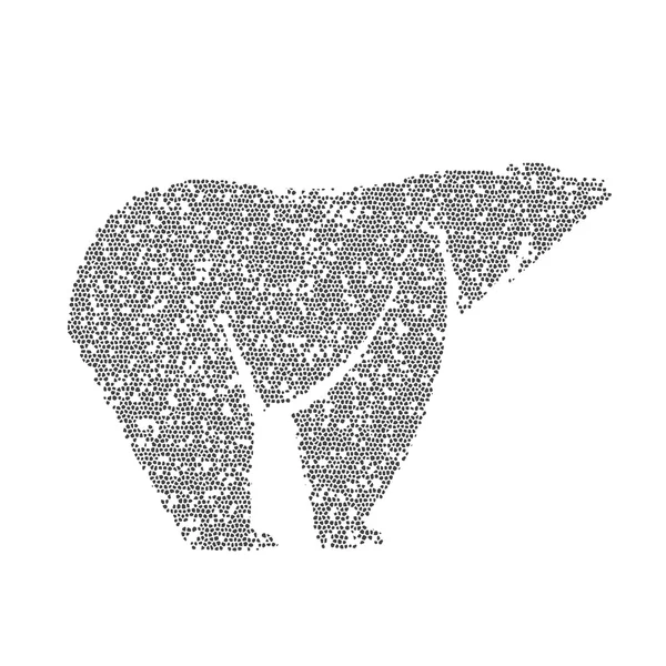 Grafika wektorowa konstrukcji niedźwiedź — Wektor stockowy