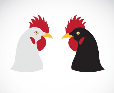 Vector image of an chicken head clipart