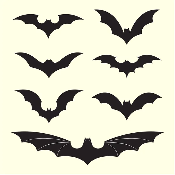 Grupo vectorial de murciélagos — Archivo Imágenes Vectoriales