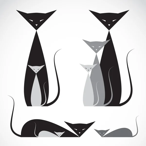 Imagen vectorial de un diseño de gato — Vector de stock