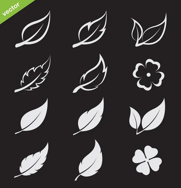 Vector Icon set bırakır 