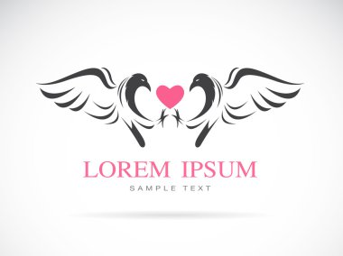 vektör görüntü bir kartal ve kalp 