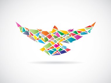 renkli kuş vektör tasarımı 