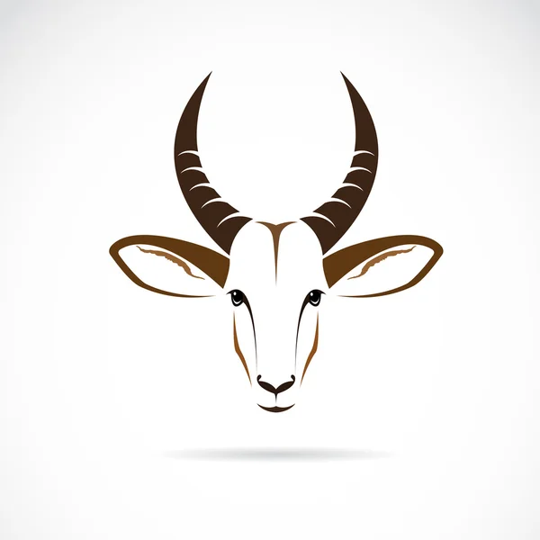 Vektor gambar kepala rusa (impala ) - Stok Vektor