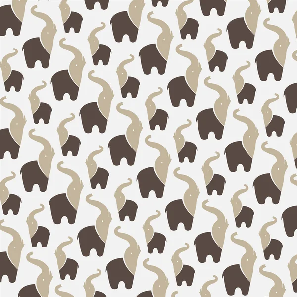 Seamless wallpaper elephant. — Stock Vector