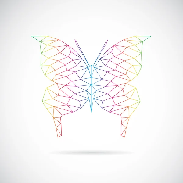 Imagen vectorial de un diseño de mariposa — Vector de stock