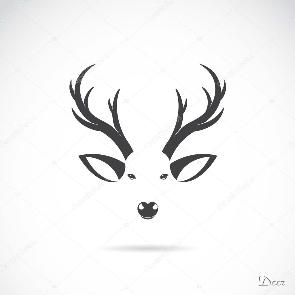 Vector image of an deer head 