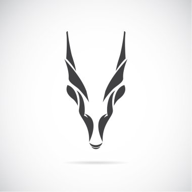 Vector image of an goat head (Goral)  clipart