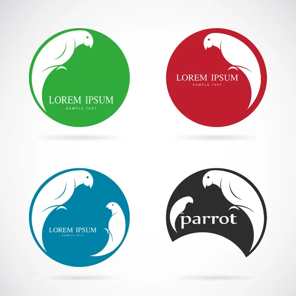 Vector image of an parrot design — Stock Vector