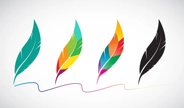 Grupo vectorial de plumas — Vector de stock