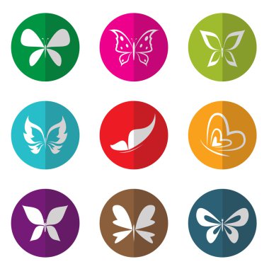 vektör grubu kelebek daire 