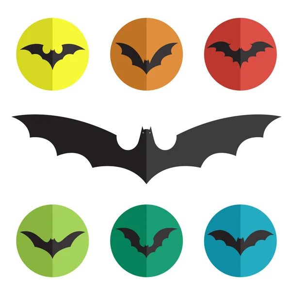 Vector group of bat — Stock Vector