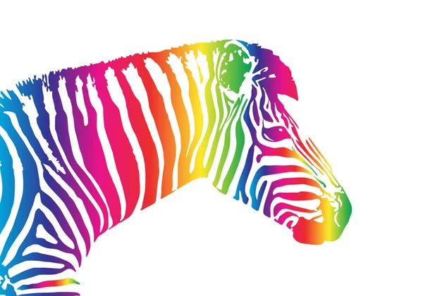 Vector afbeelding van een zebra hoofd — Stockvector