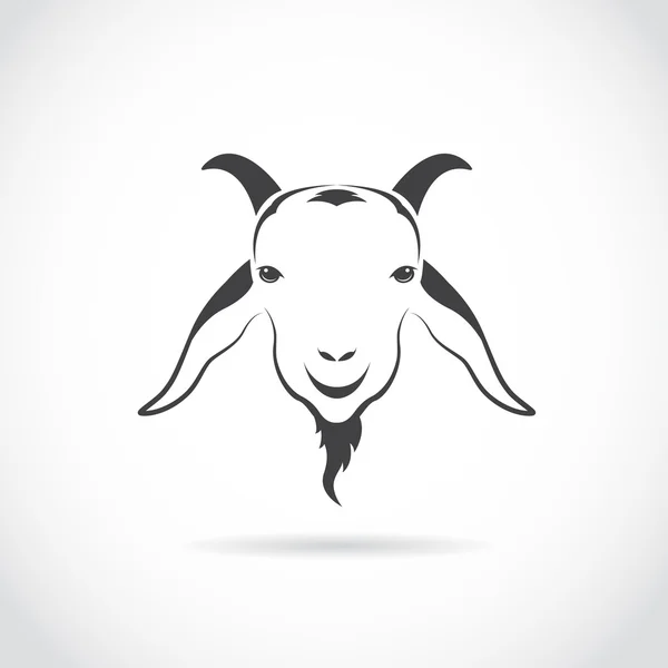 Vector image of an goat head — Stock Vector